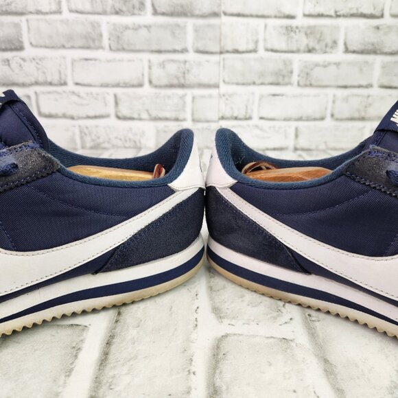 Nike Cortez Basic Nylon Men's Size 9 Obsidian Blue Athletic Sneakers 819720-411 - Picture 4 of 10
